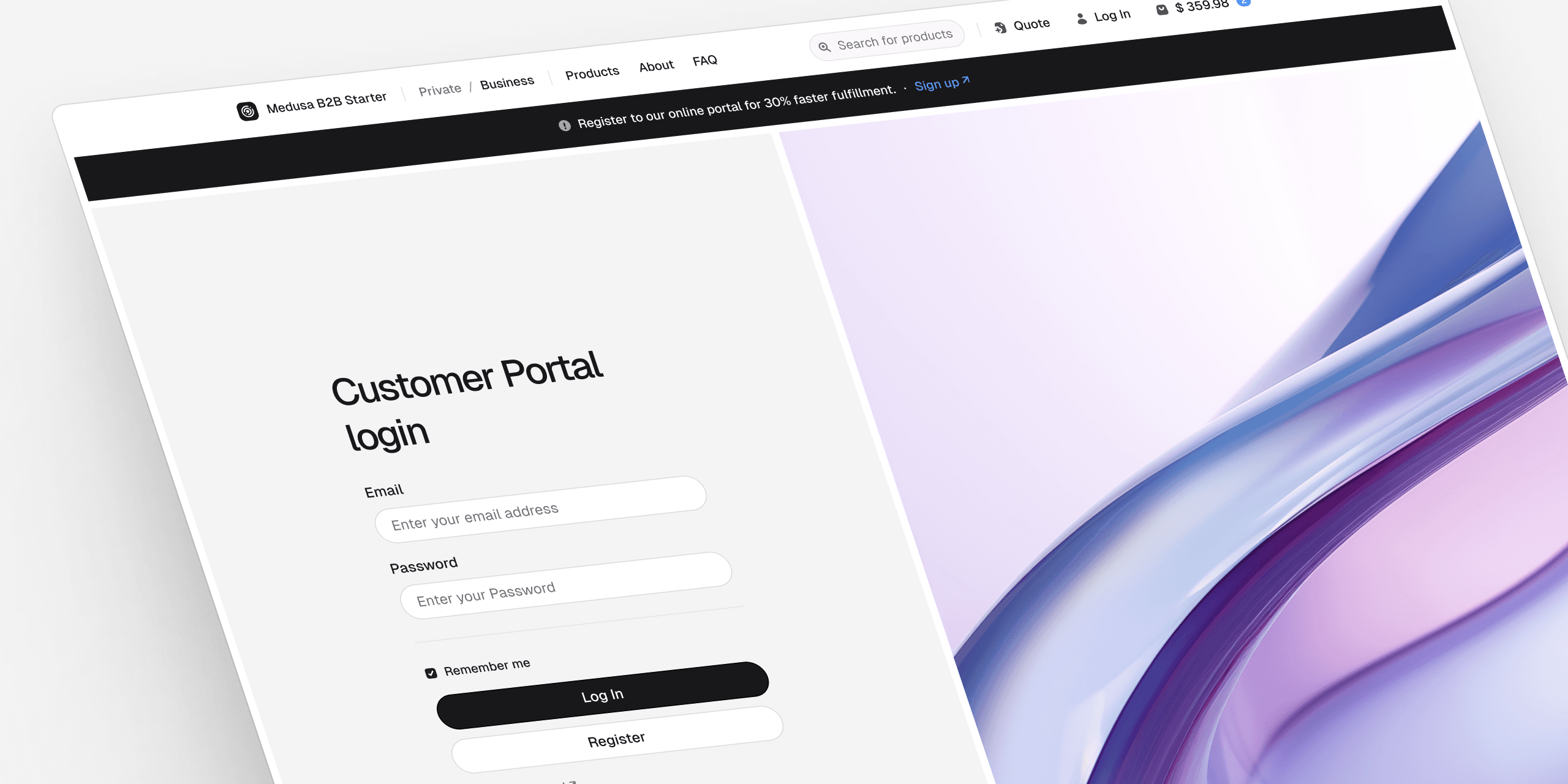 customer portal login