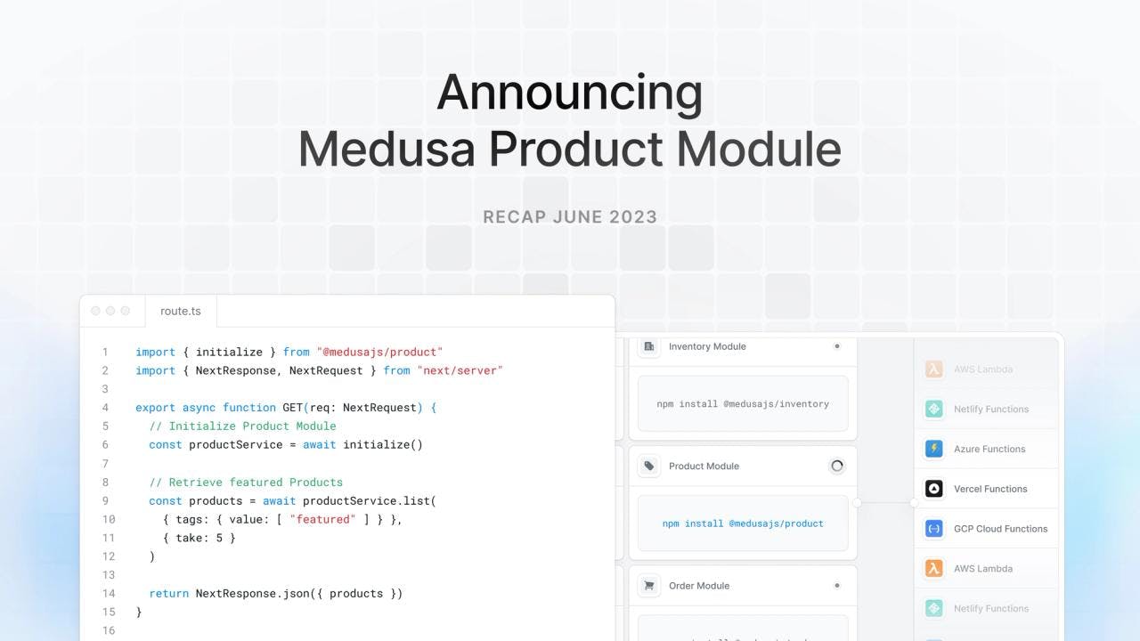 Announcing Product Module - Featured image