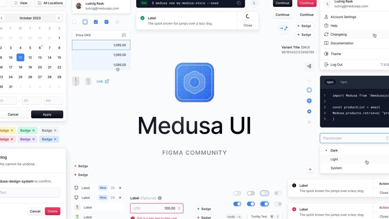 Medusa UI in Figma Community - Featured image