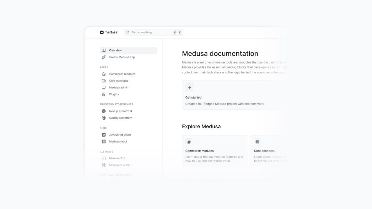 Announcing Medusa’s New Documentation - Featured image