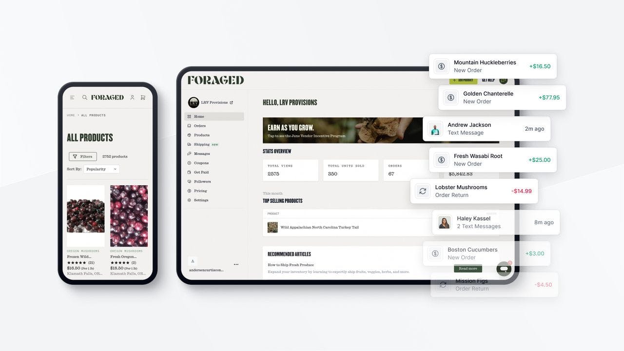 Foraged: Building a custom marketplace experience with Medusa - Featured image