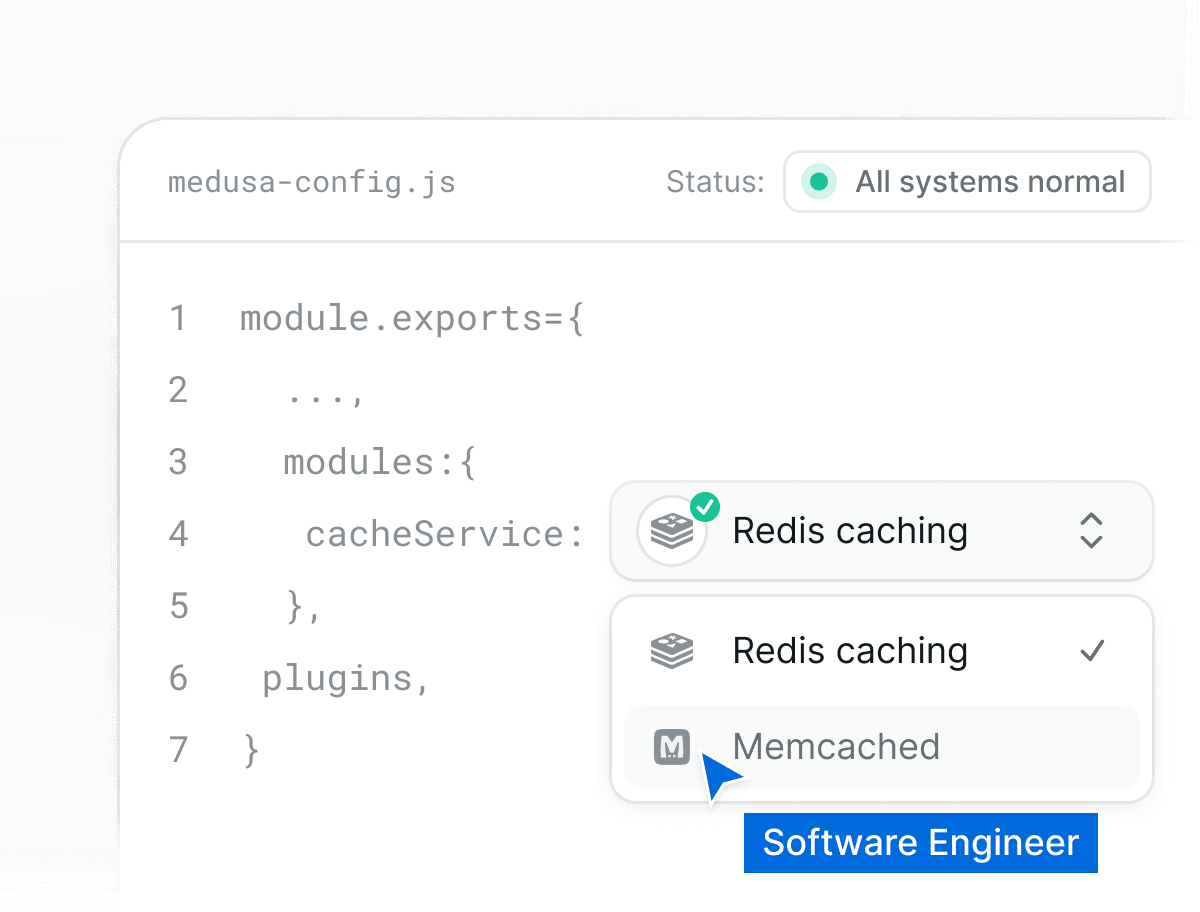 Medusa's dashboard for payment services