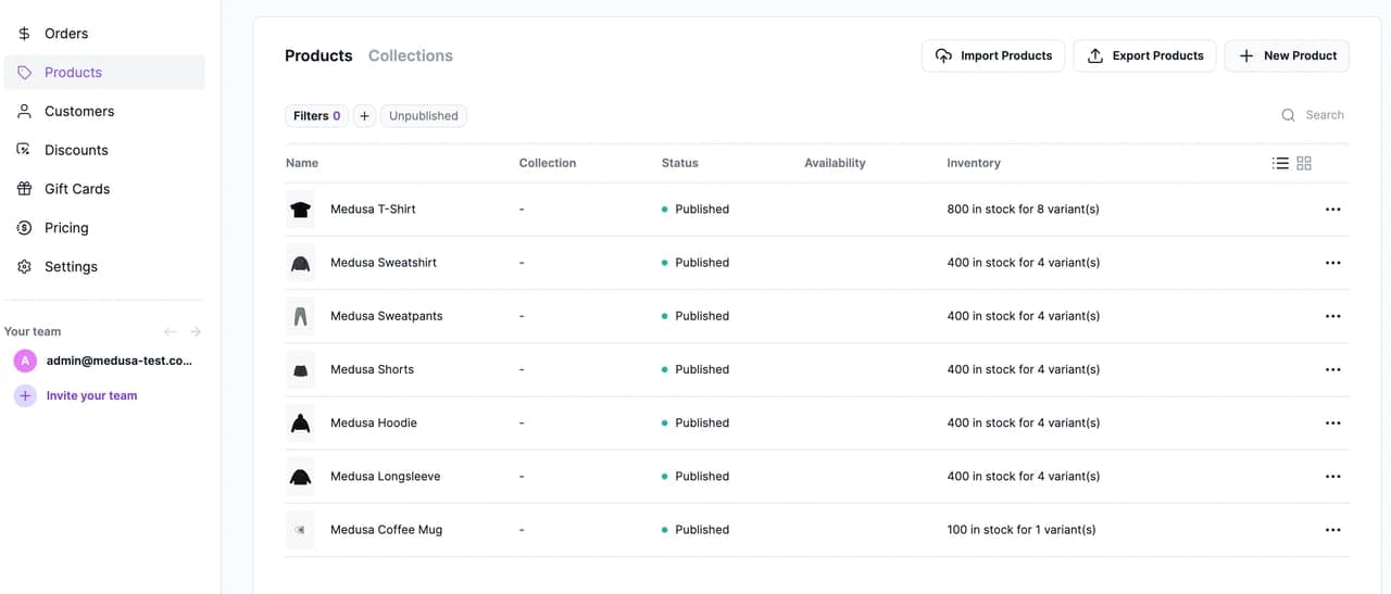 Medusa_Admin_Products_Page