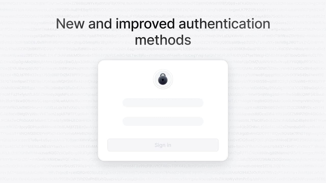 New and improved authentication methods - Featured image