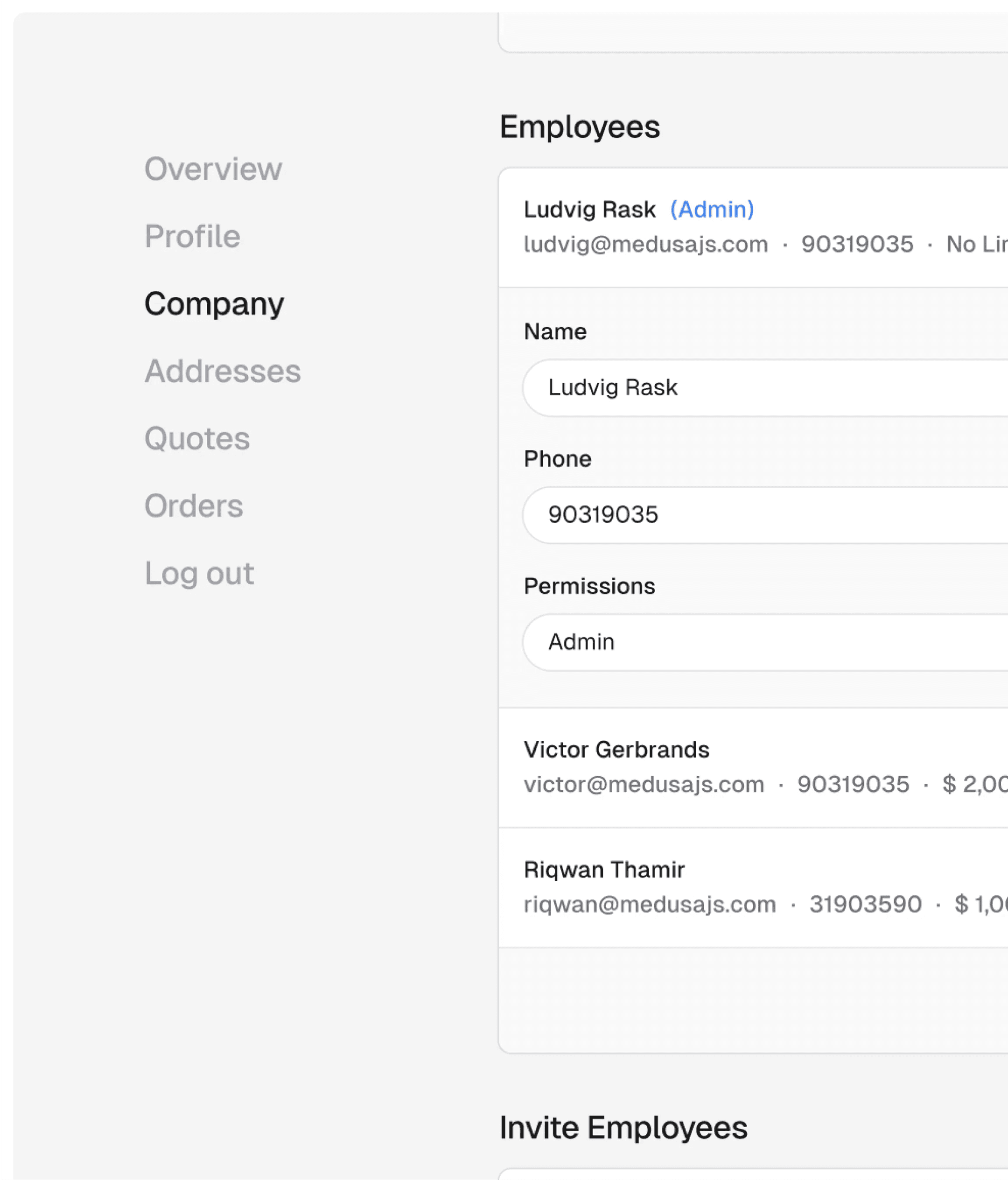 Company-employee-links
