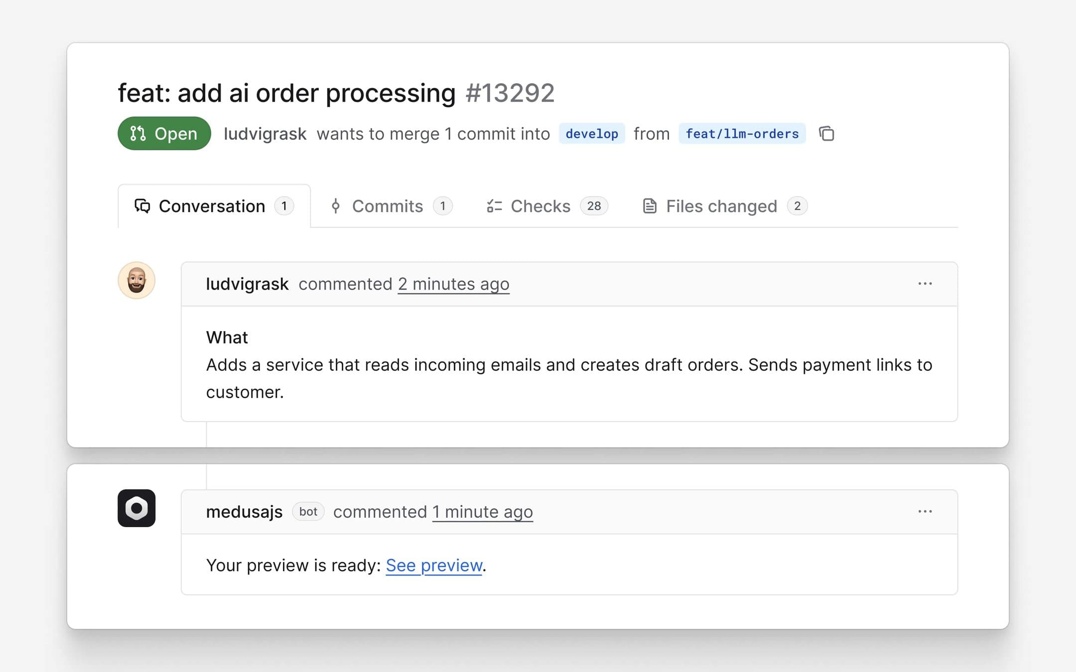 Preview environments for every PR