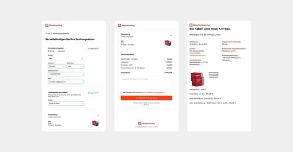 Built a seamless heating rental marketplace with real-time pricing, provider management, and automation case