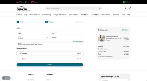 DTC webshop migration resulting in 25% reduced checkout time and 40% increase in web performance case