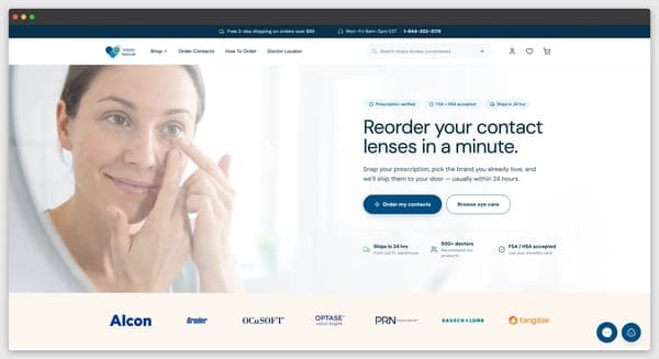 Building a subscription-first storefront for DTC eye care case