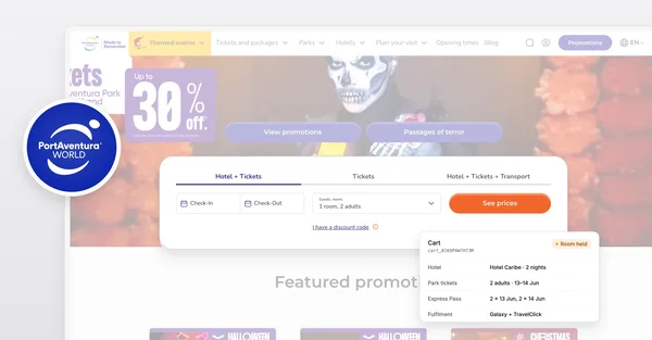 PortAventura: +63% revenue with Medusa for hotel and ticket bookings cover image