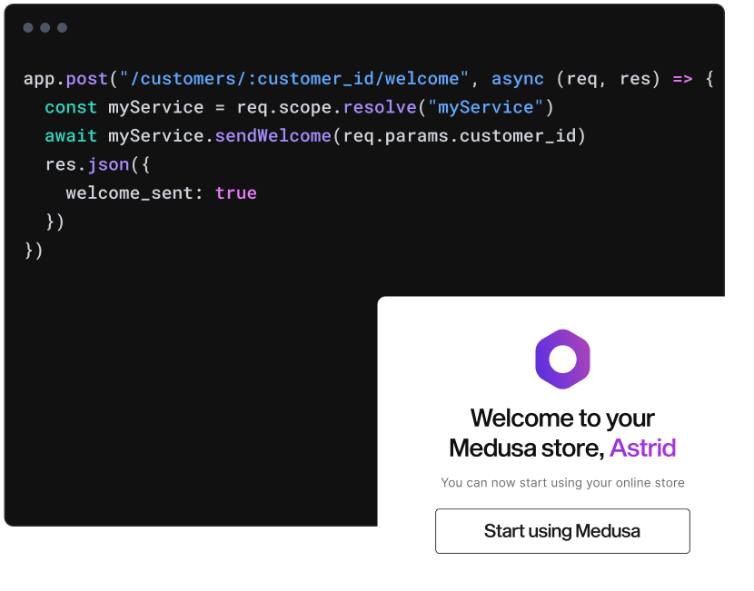 Easily extend and customize your commerce stack