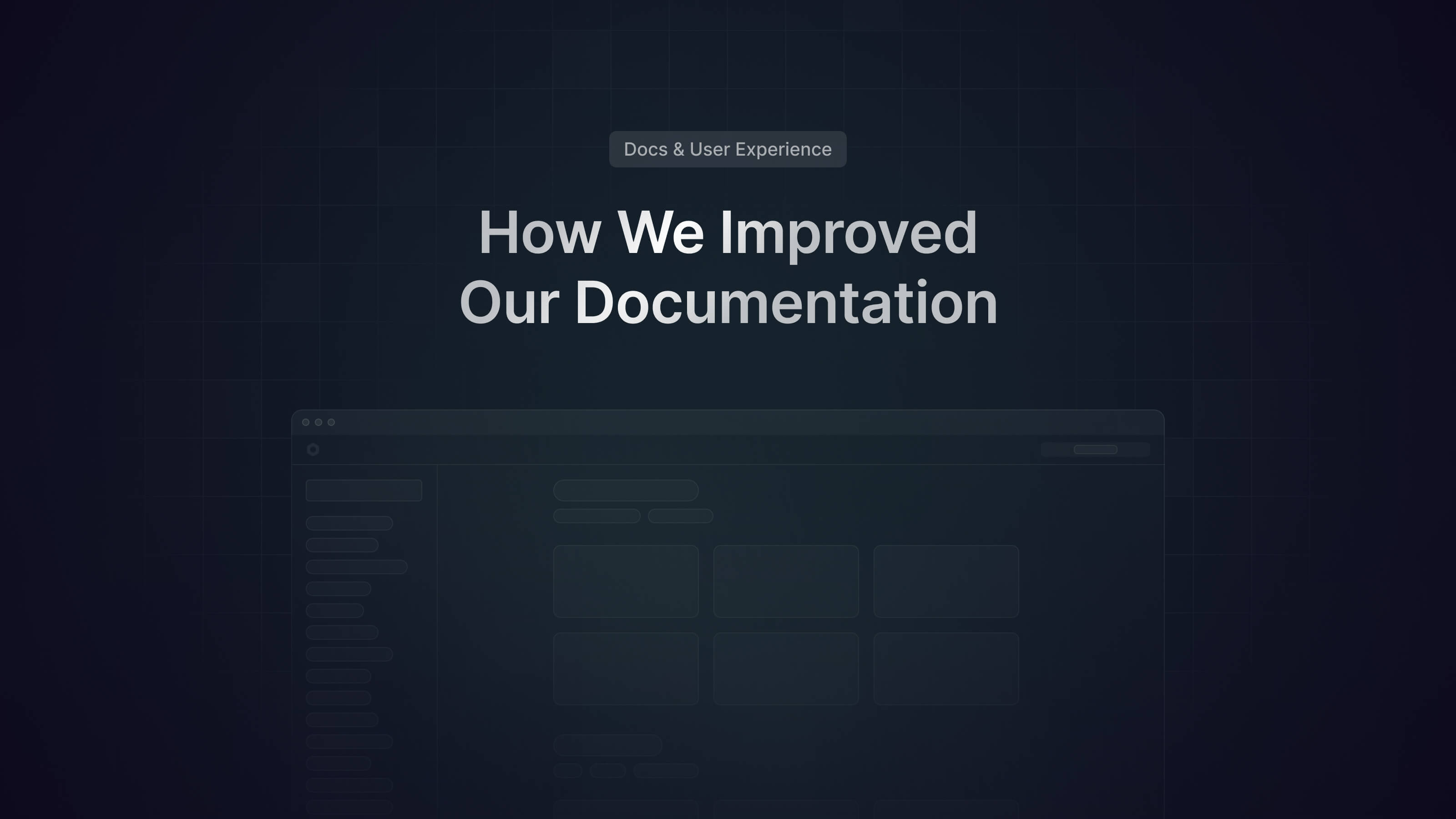 How we improved our documentation