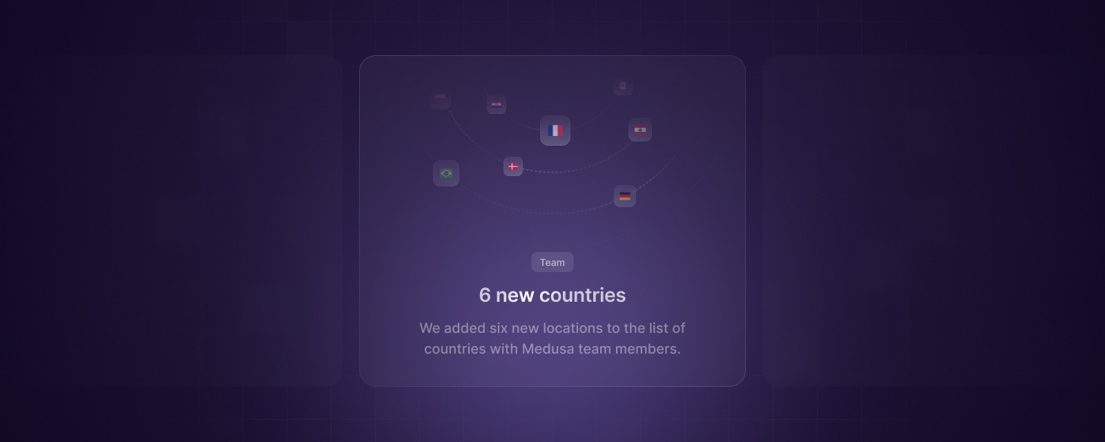 6 new countries

